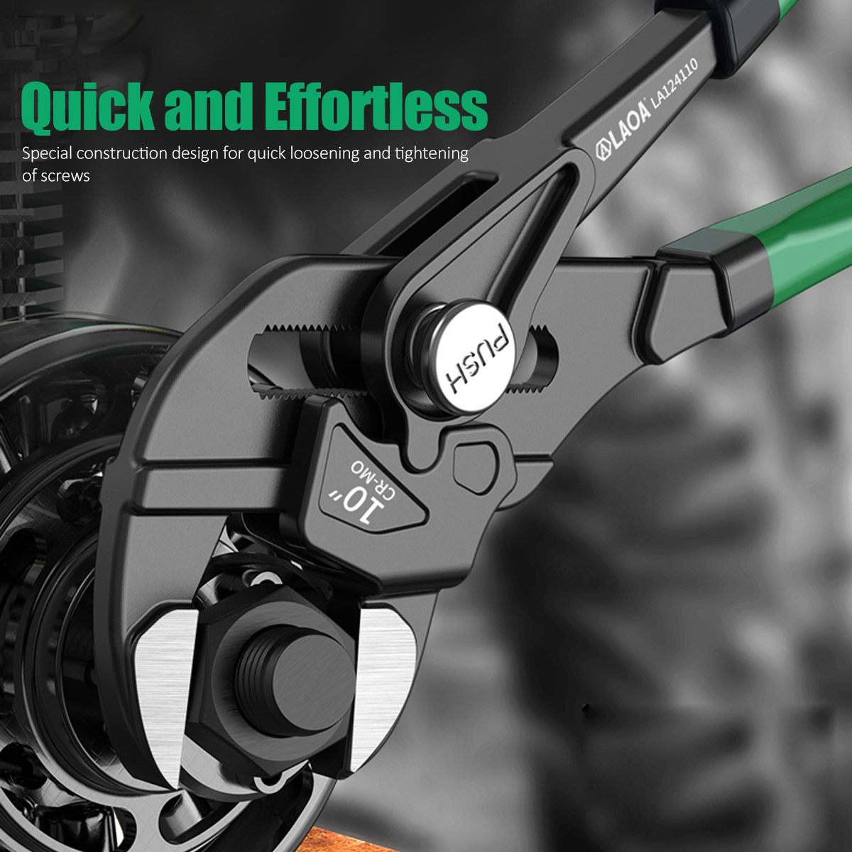 LAOA 1PC Quick Pliers 7'' 10'' - Pipe Wrench Adjustable recension och pris