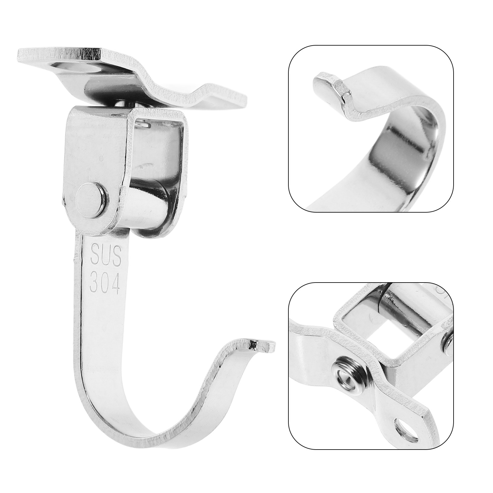2Pcs Stainless Steel Ceiling H - Ceiling Fan Mount recension och pris