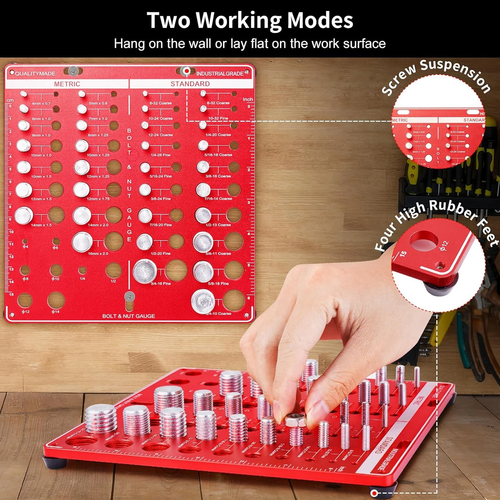 Nut and Bolt Thread Gauge Set  - Home Improvement Warehouse recension och pris