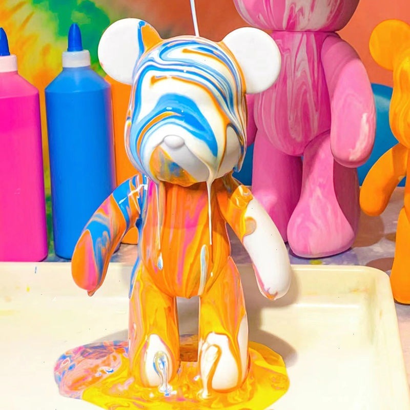 23cm DIY Paint Fluid Bear Figu - Home Improvement News recension och pris