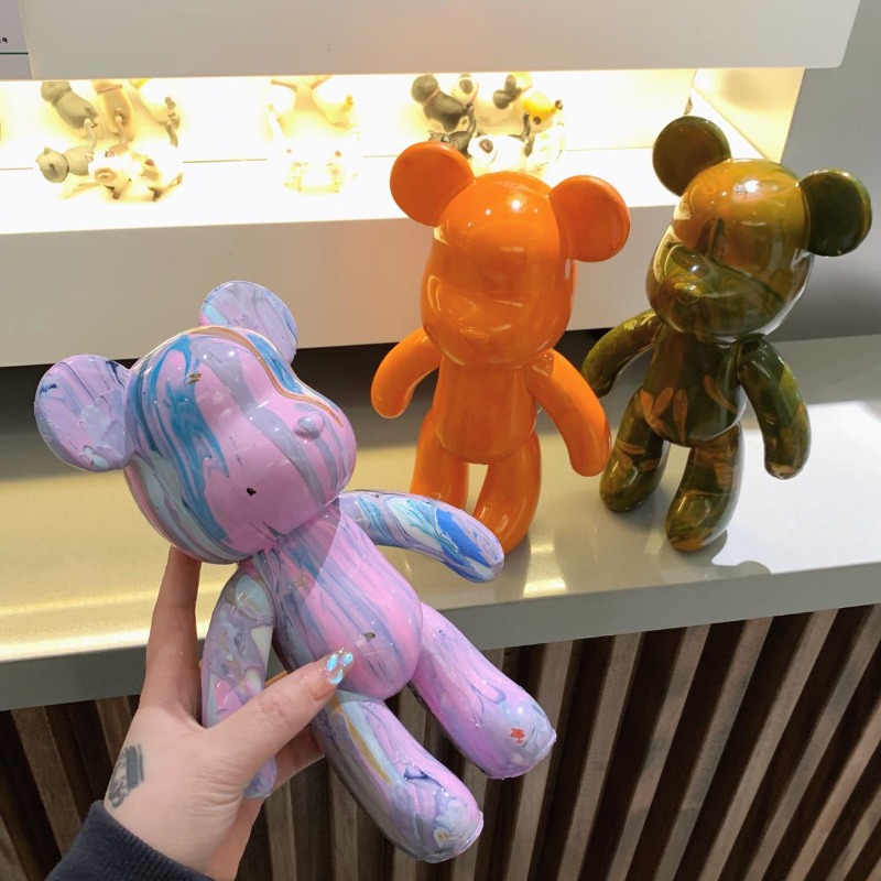 23cm DIY Paint Fluid Bear Figu - Home Improvement News recension och pris