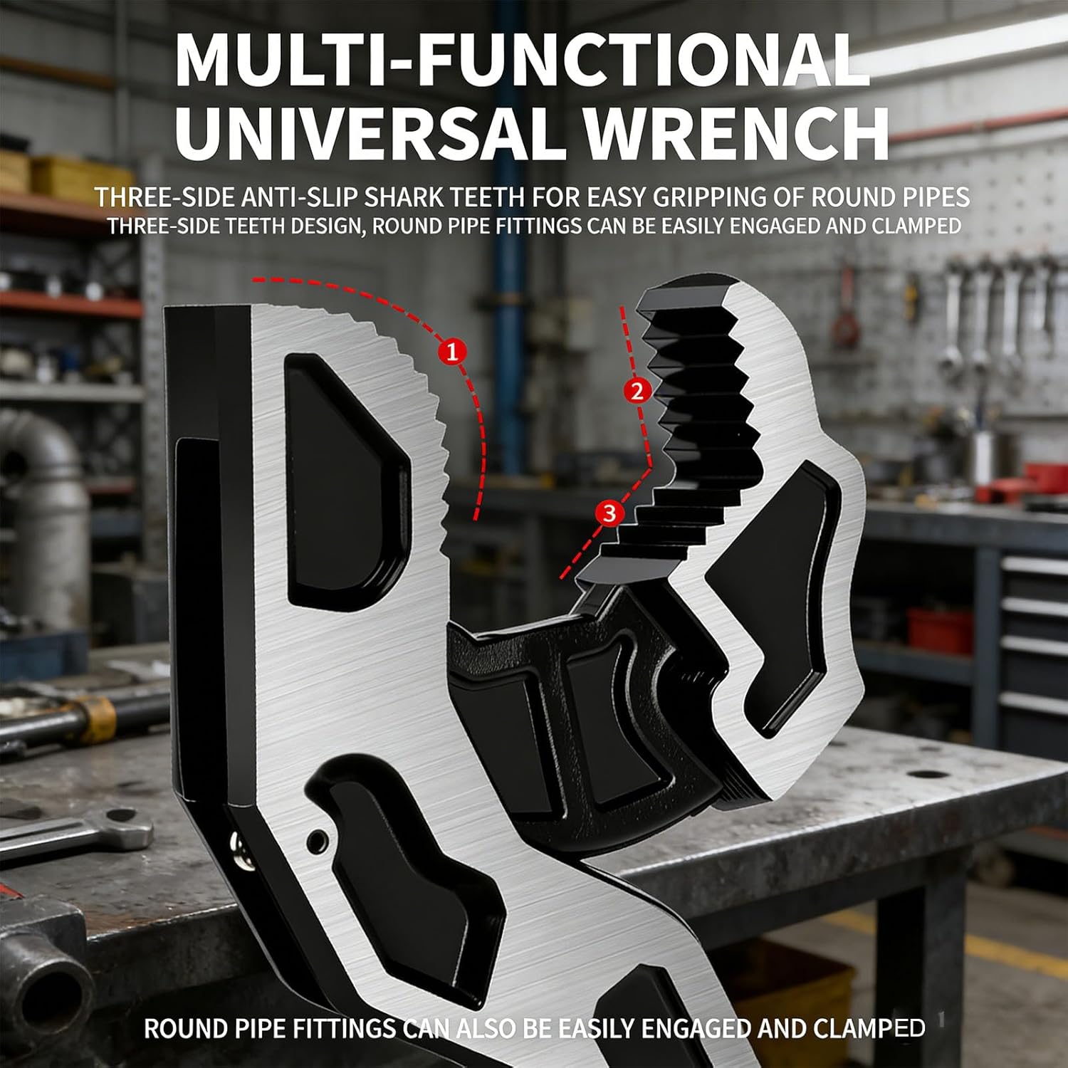 Self Adjusting Pipe Wrench Mul - Pipe Wrench Adjustable recension och pris