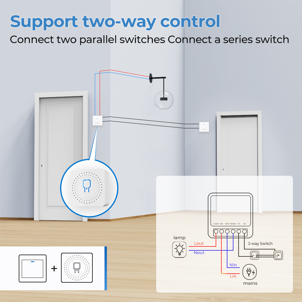 Zigbee / WiFi Smart Switch wit - Home Improvement Ideas recension och pris